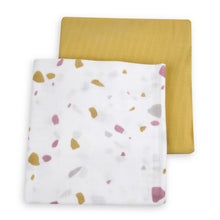 Load image into Gallery viewer, Rocks &amp; Pebbles Blanket &amp; Swaddle  Set
