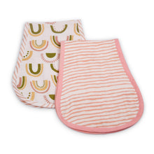 Load image into Gallery viewer, You are my Sunshine &amp; I&#39;m Peachy Burp Cloths (set of 2)
