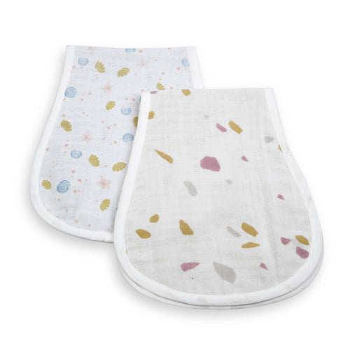 Sea of Dreams & Rocks and Pebbles Burp Cloths (set of 2)